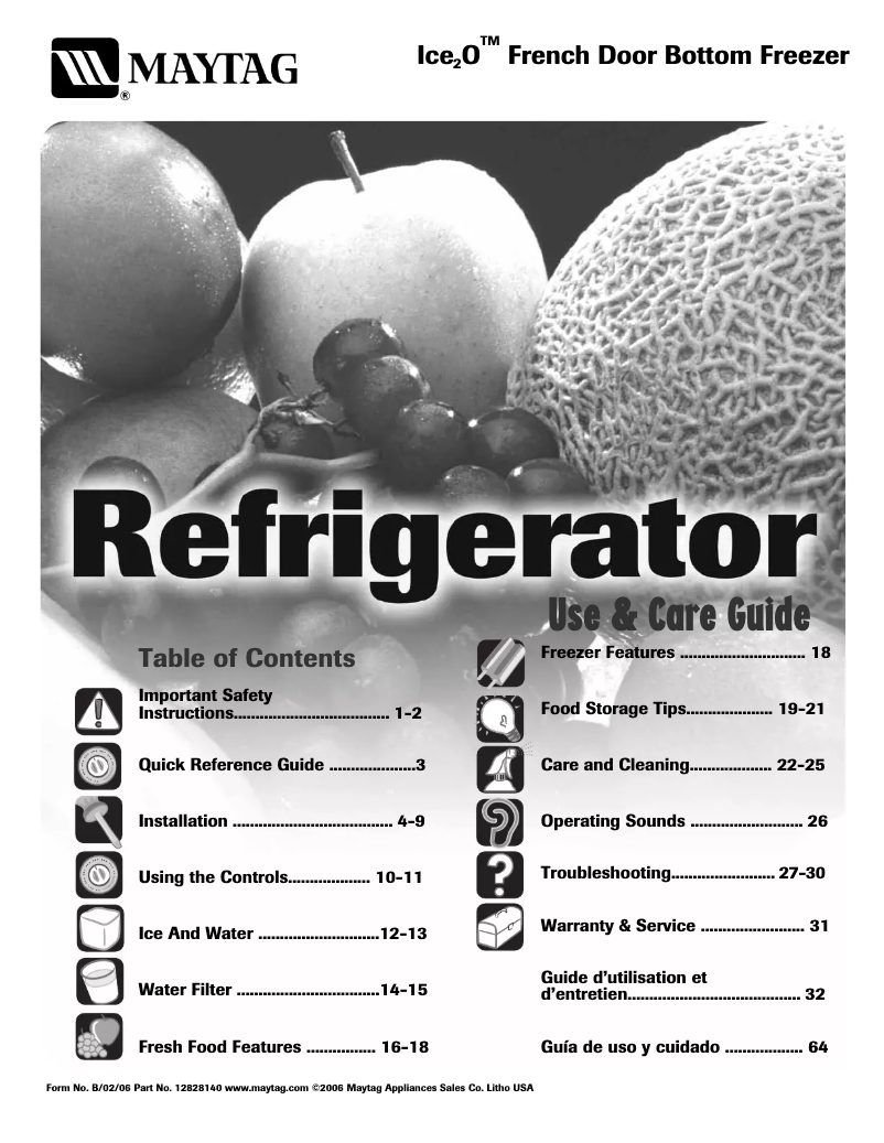 First page image of the manual for MFI2269VEW