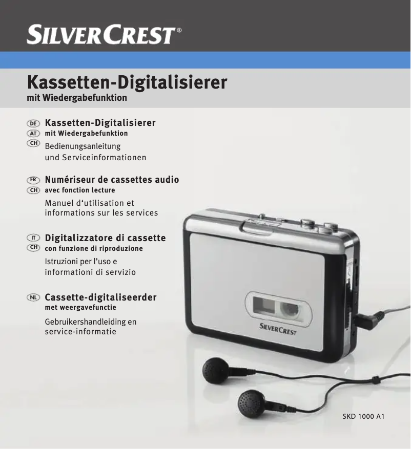 Page 1 of the manual User Manual SilverCrest SKD 1000 A1