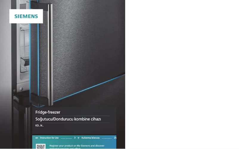 First page image of the manual for KD76NAWF0N