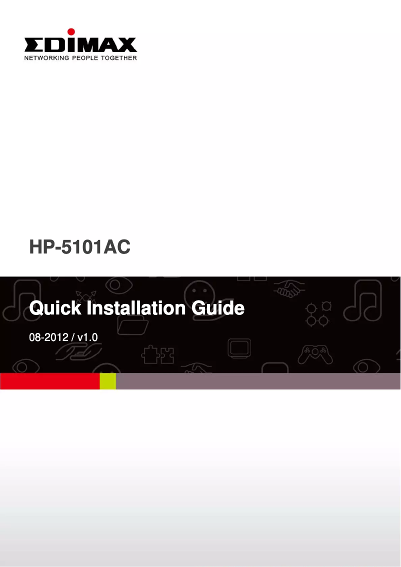 Image de la première page du manuel de l'appareil HP-5101AC