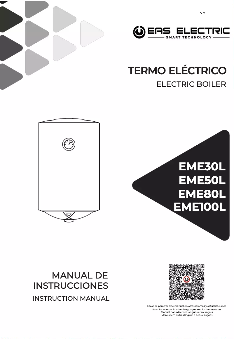 Page 1 of the manual User Manual EAS Electric EME100L