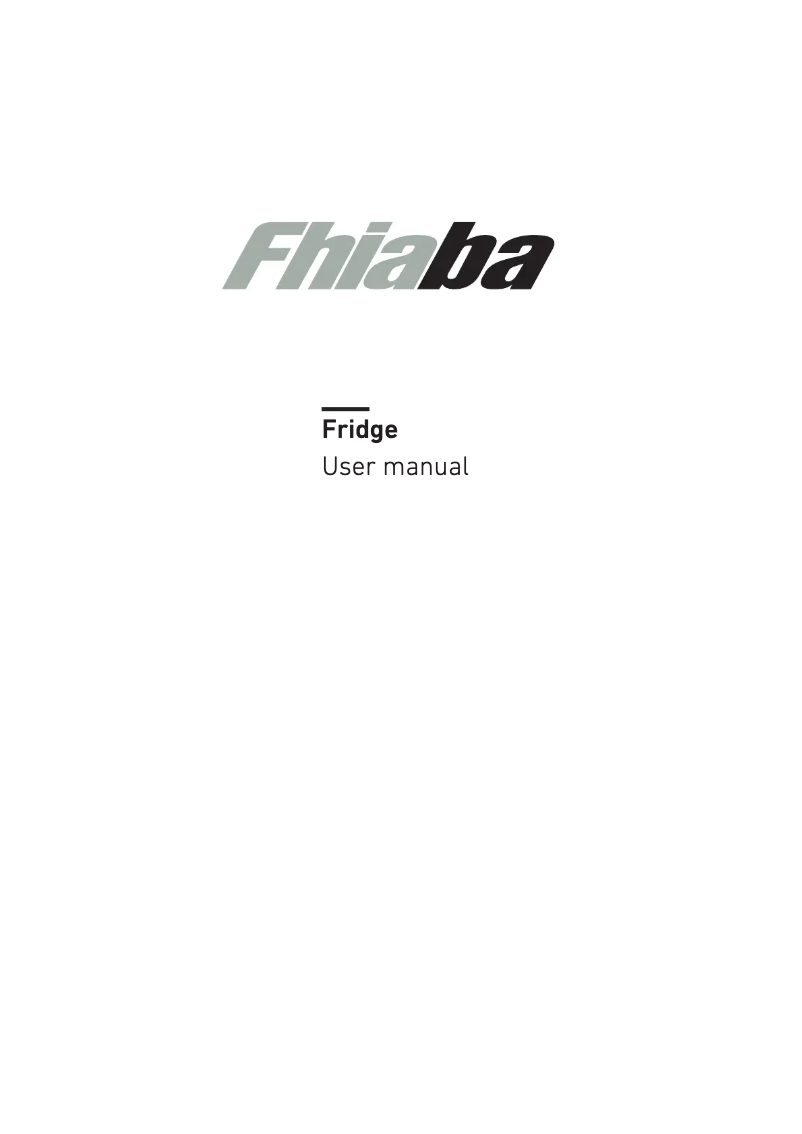 First page image of the manual for RS450FZ3