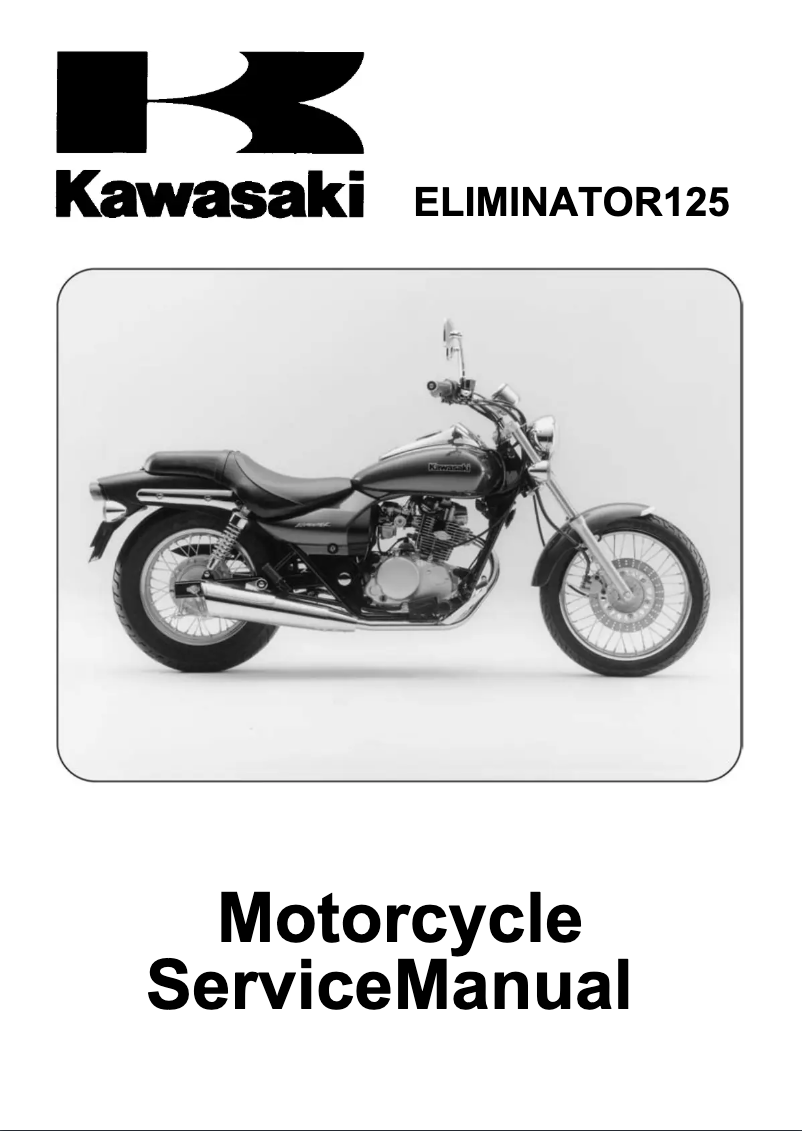 First page image of the manual for Eliminator 125 (2000)