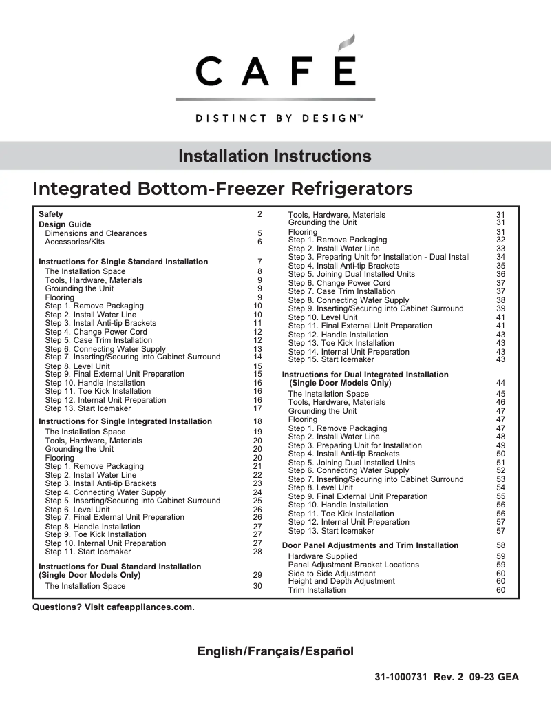 First page image of the manual for CIC36LP2VS1