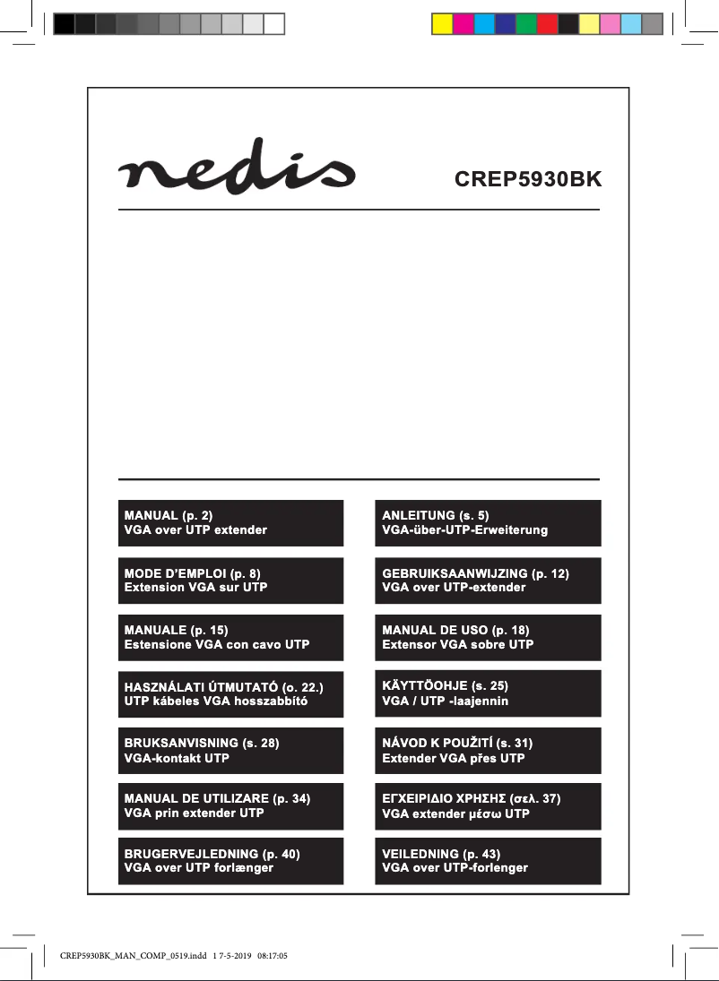 First page image of the manual for CREP5930BK
