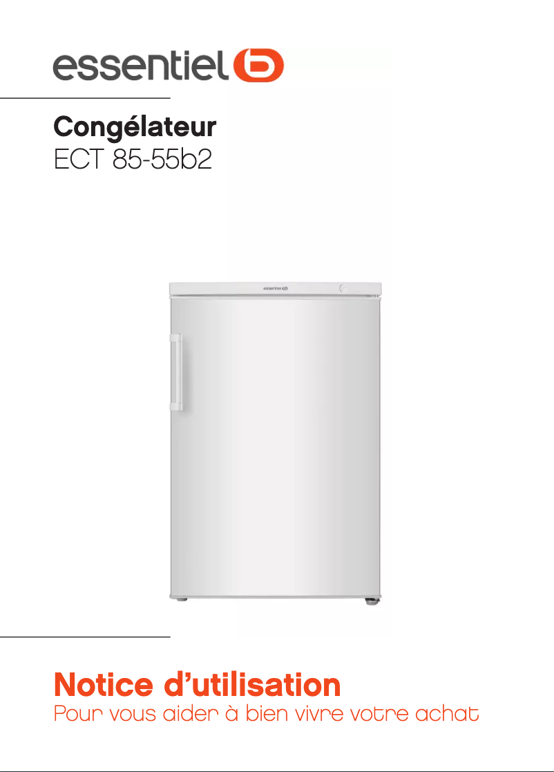 Page 1 of the manual User Manual Essentiel B ECT 85-55b2