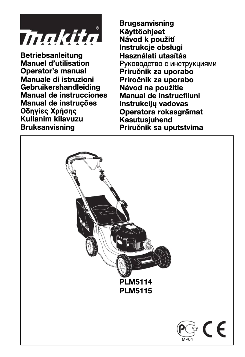 Page 1 of the manual User Manual Makita PLM5114