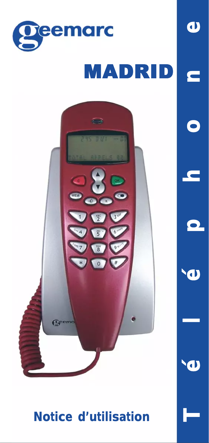Page 1 of the manual User Manual Geemarc Madrid