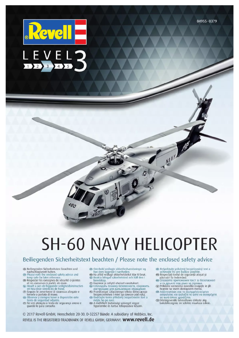 Page 1 of the manual User Manual Revell SH-60