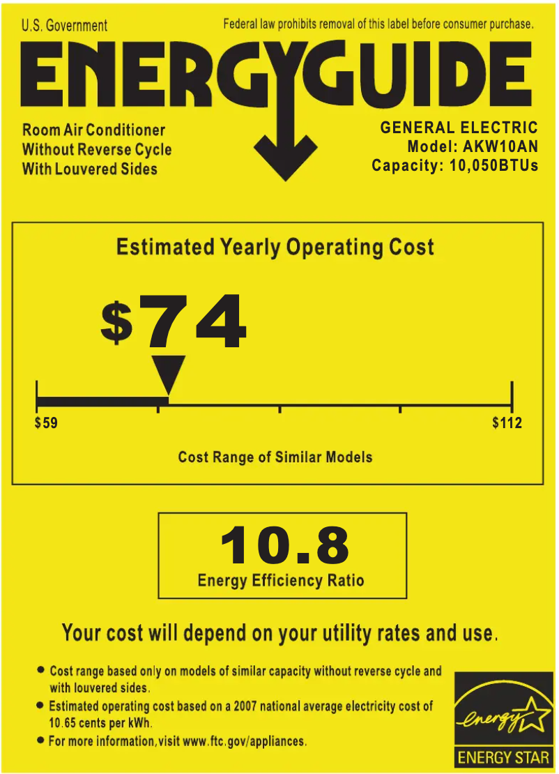 First page image of the manual for AKW10AN