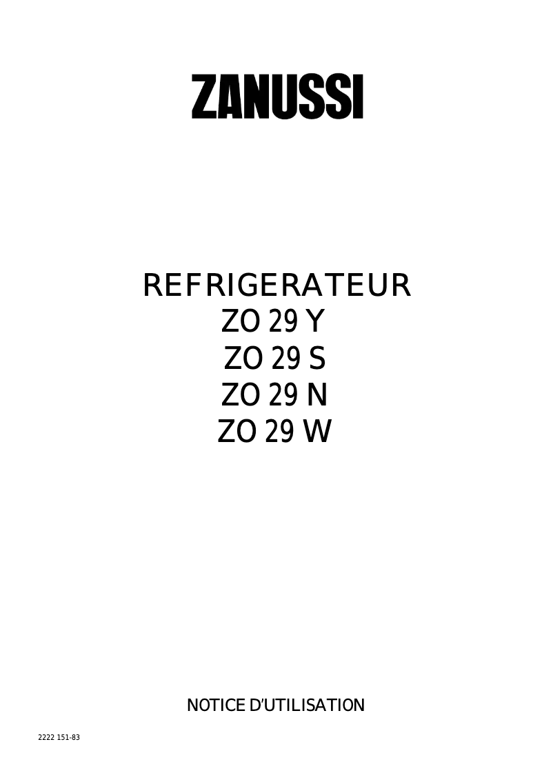 Page 1 of the manual User Manual Zanker IMF 140