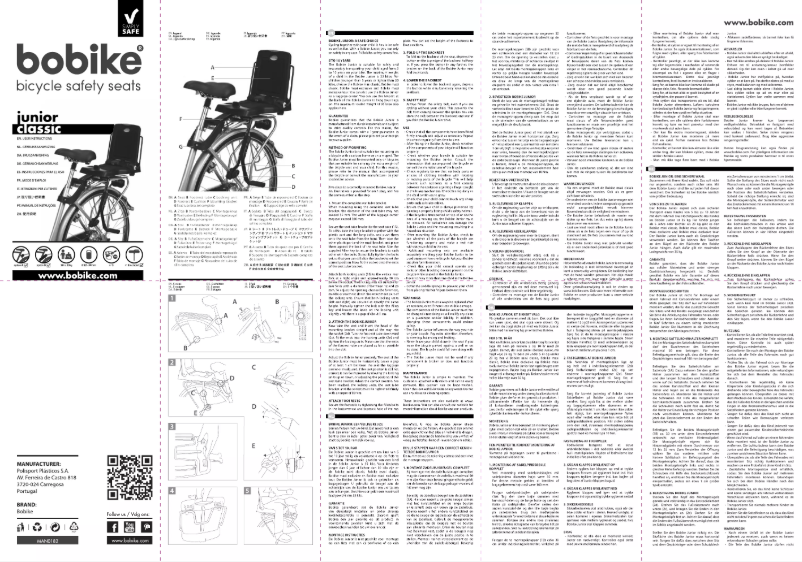 Page 1 of the manual User Manual Bobike Classic junior