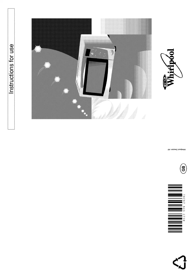 Page 1 of the manual User Manual Whirlpool TC 2260 WH