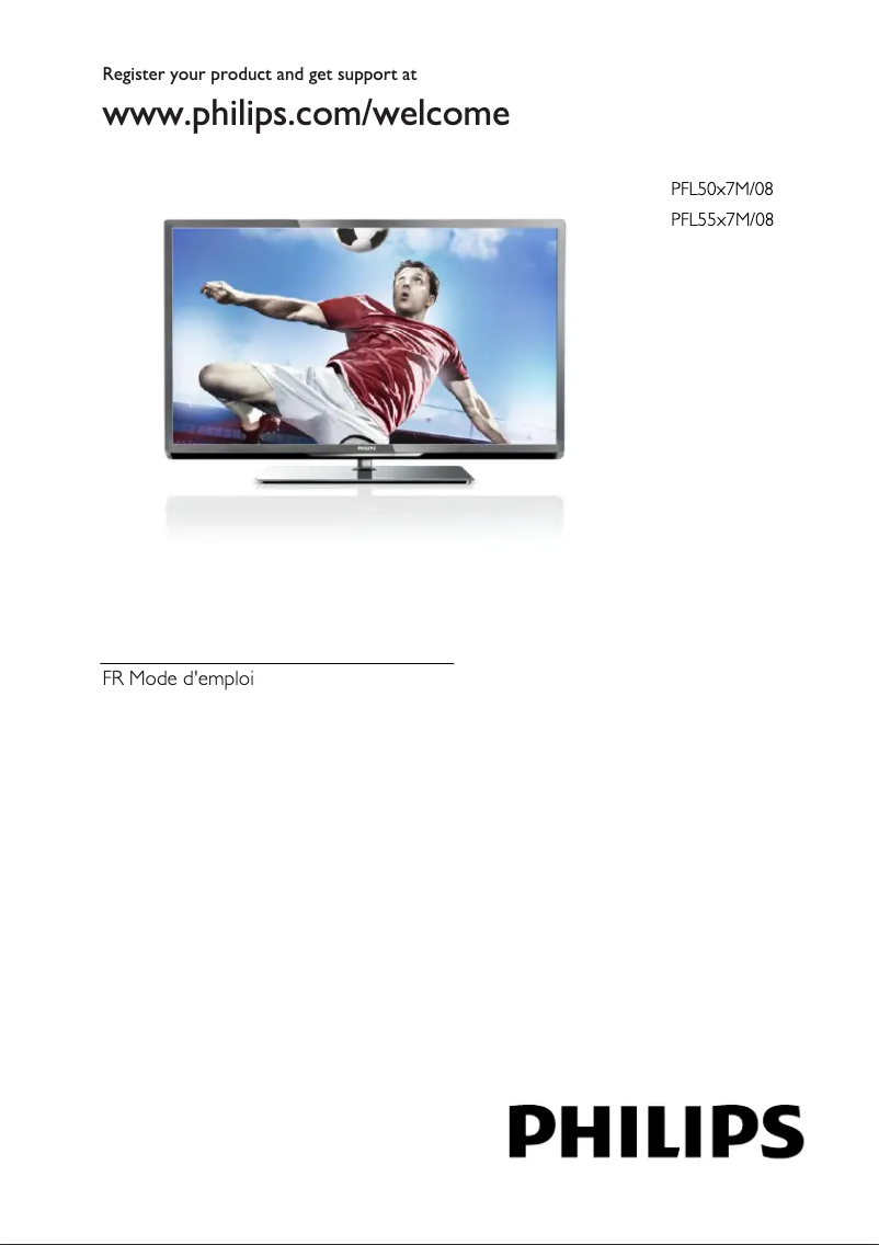 First page image of the manual for 40PFL5507M