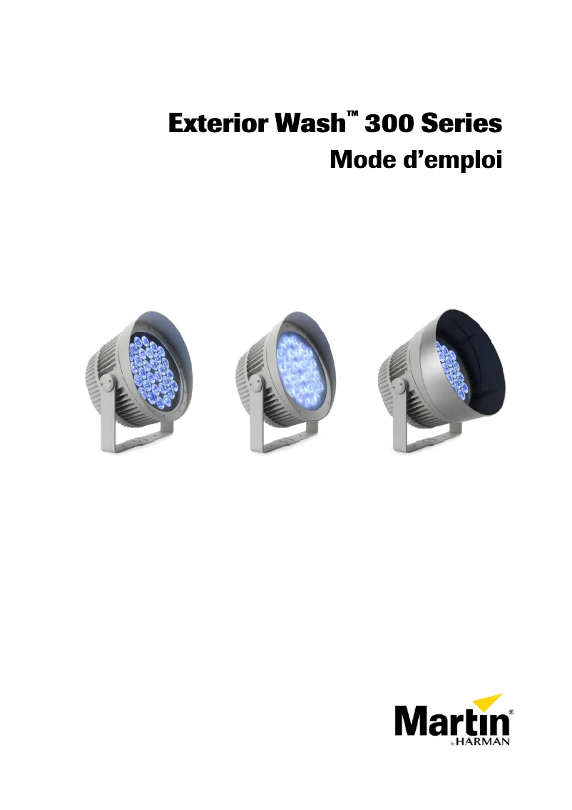 First page image of the manual for Exterior Wash 310