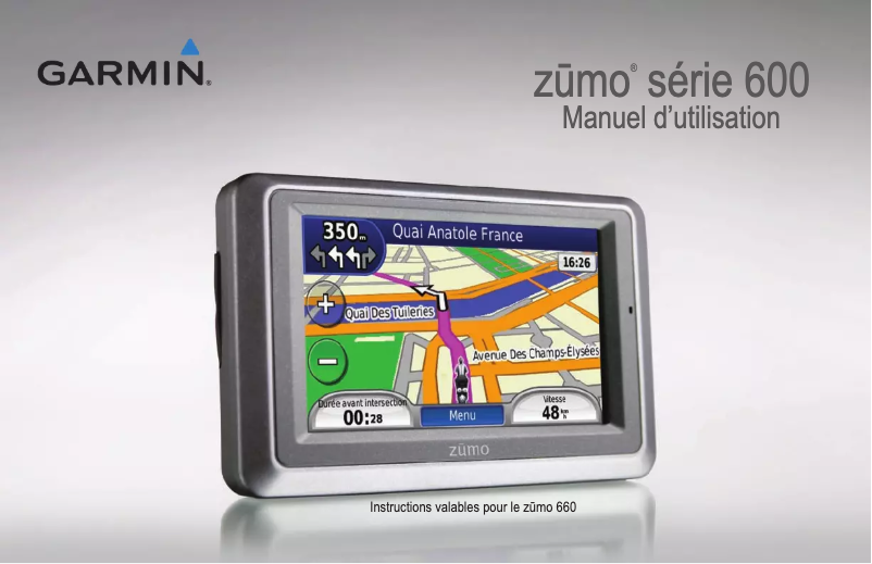 First page image of the manual for Zumo 660LM
