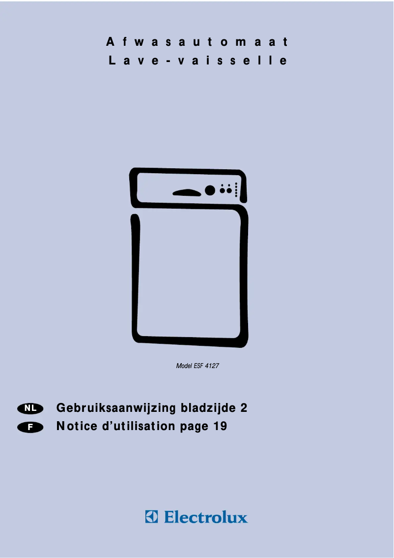 First page image of the manual for ESF 4127