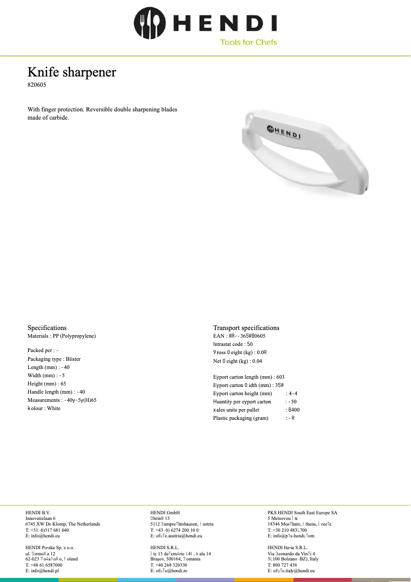 First page image of the manual for 820605