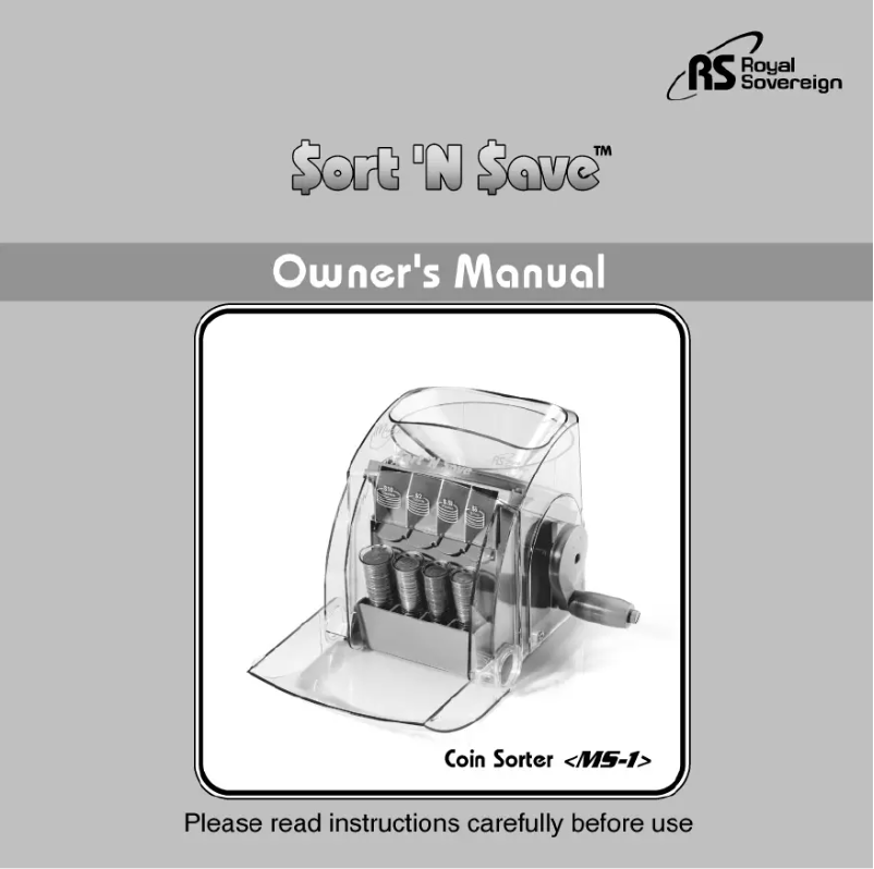 First page image of the manual for MS-1