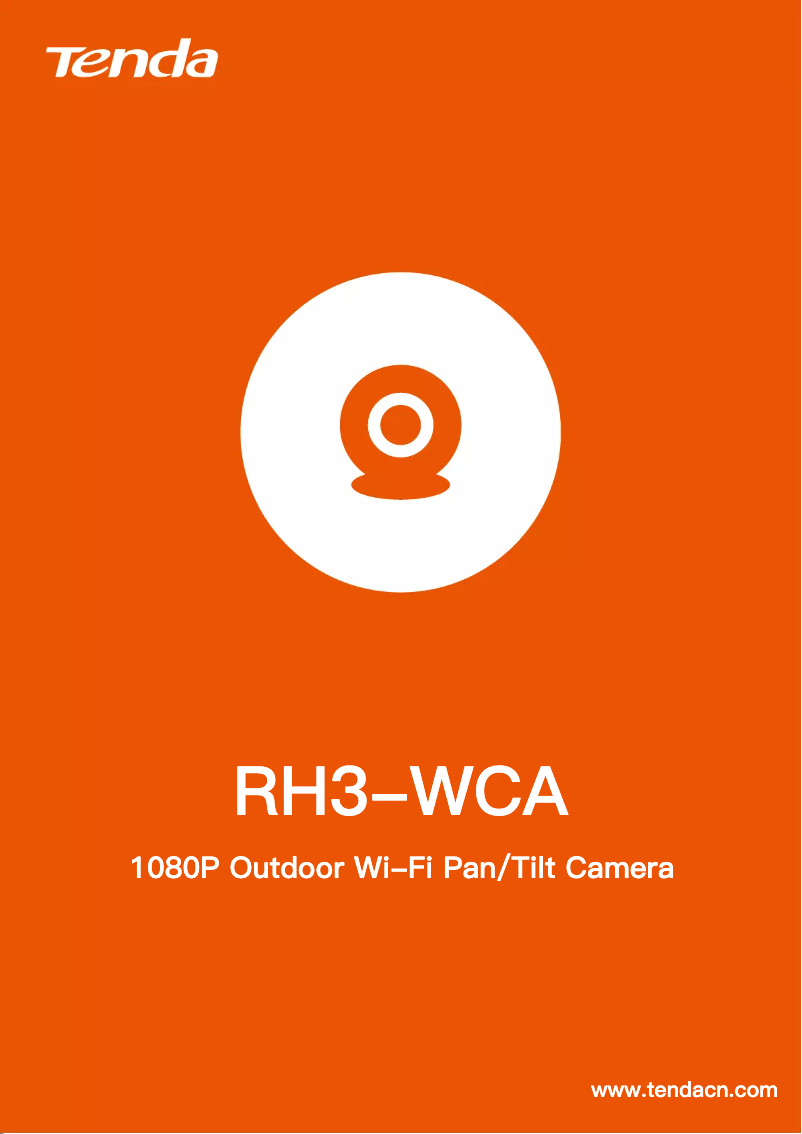 Page 1 de la notice Fiche technique Tenda RH3-WCA