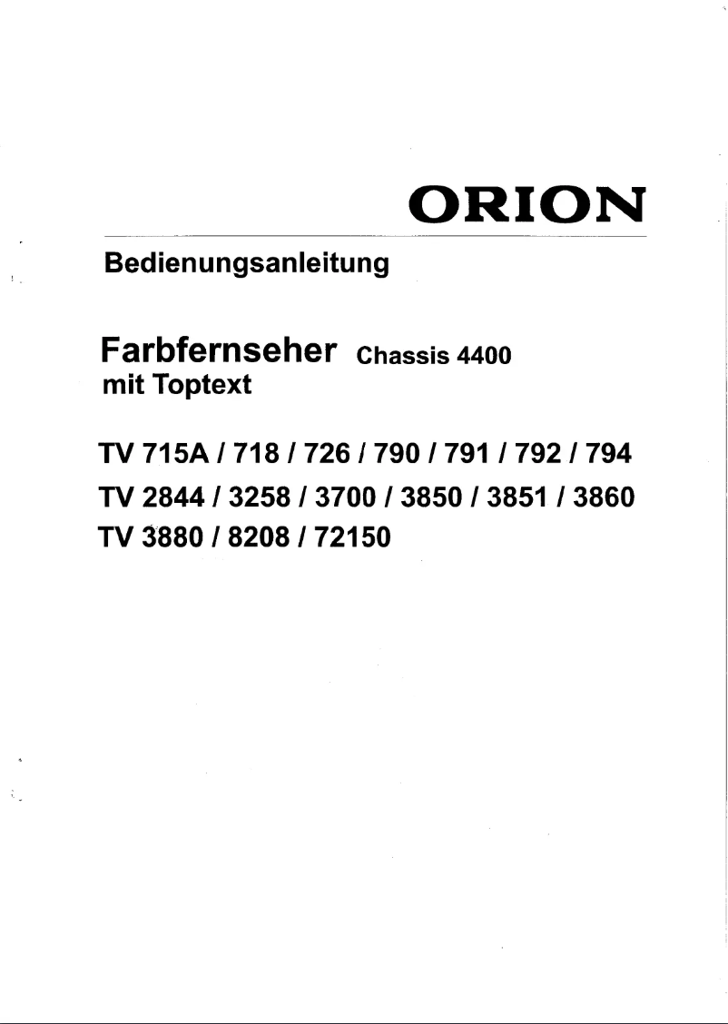 First page image of the manual for 3851