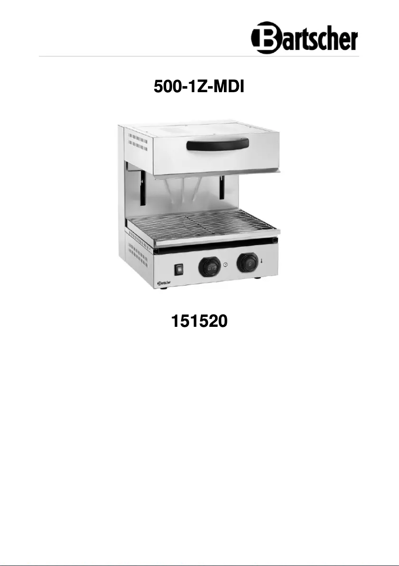 First page image of the manual for 500-1Z-MDI