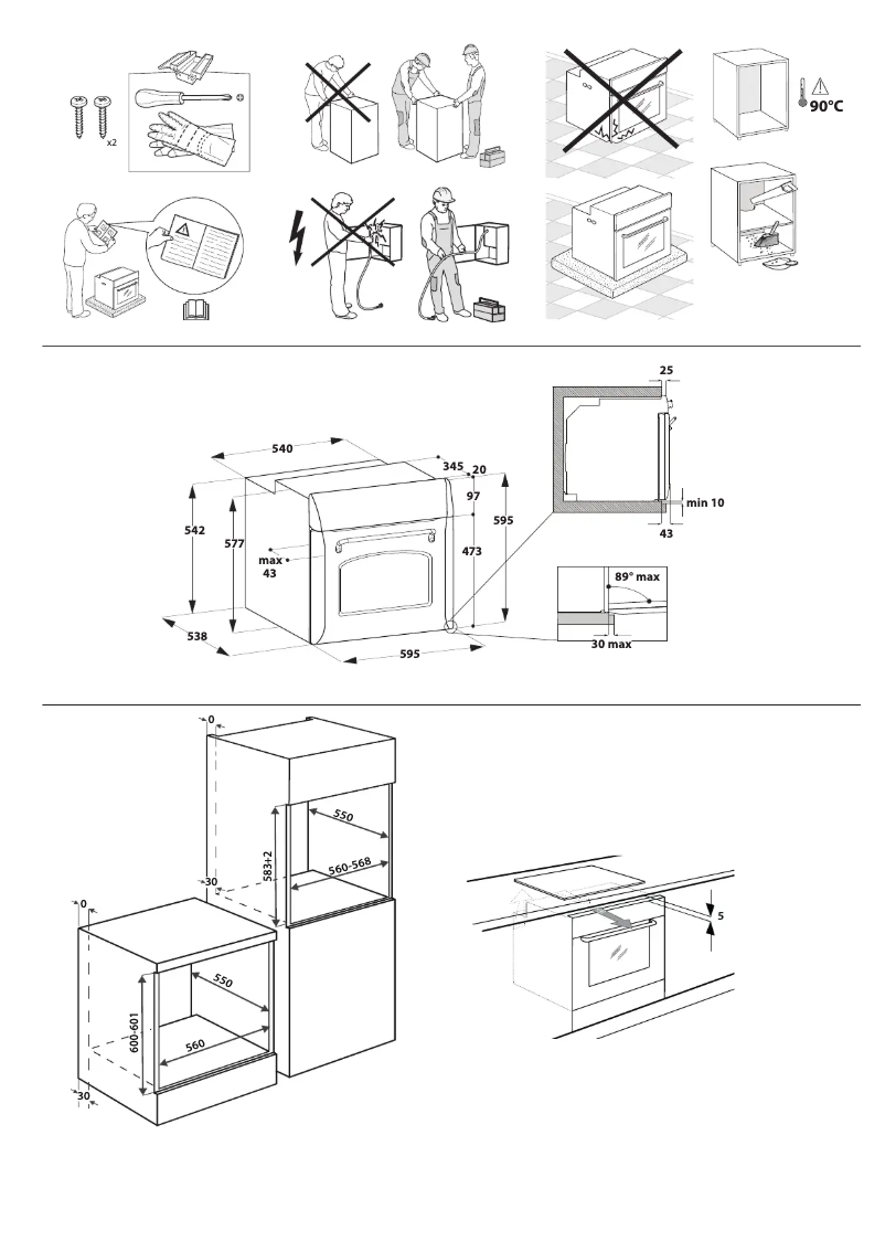 Page 1 of the manual Safety Instructions Hotpoint FIT 834 AN HA