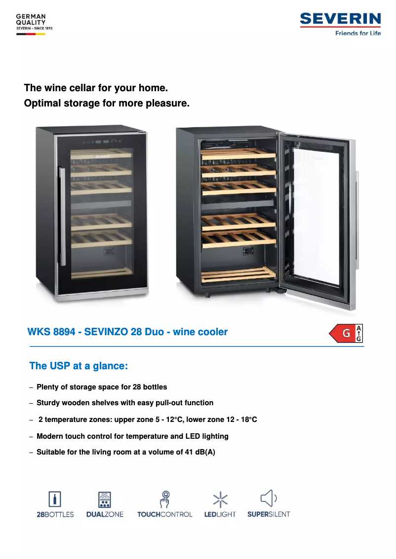 First page image of the manual for WKS 8894