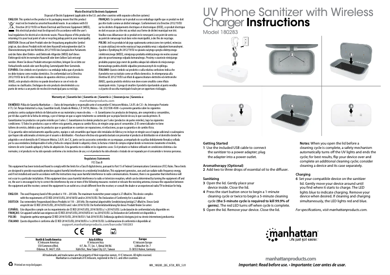 First page image of the manual for 180283
