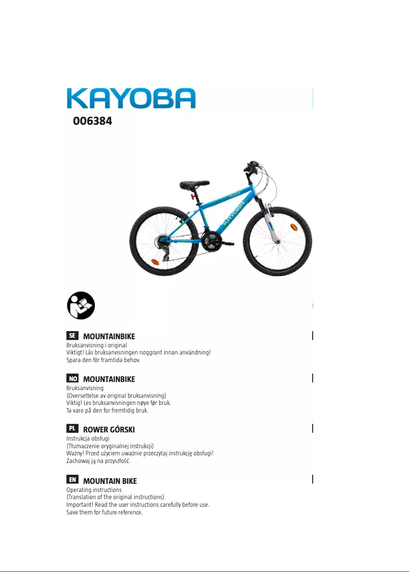 Page 1 of the manual User Manual Kayoba 006-384