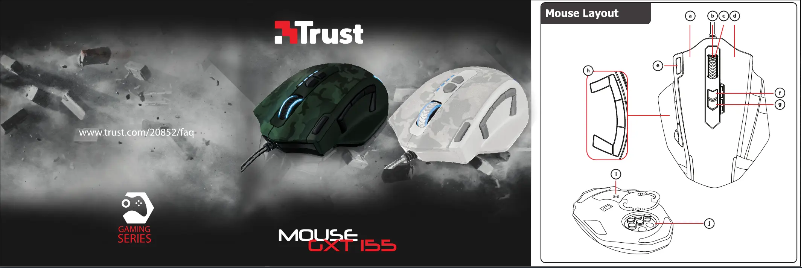 Page 1 of the manual User Manual Trust GXT 155W