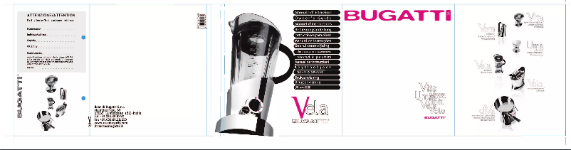 First page image of the manual for Vela Evolution