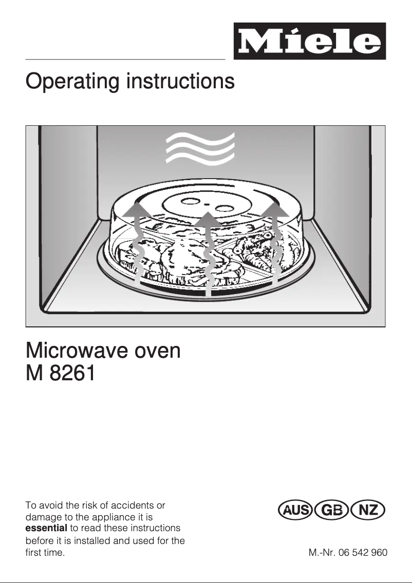 First page image of the manual for M8261