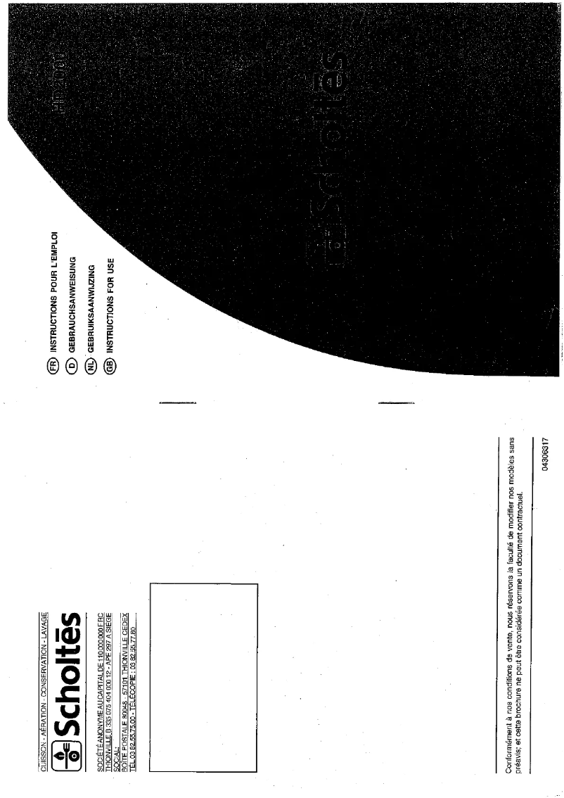 First page image of the manual for HD 2000