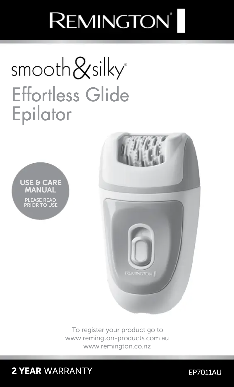 First page image of the manual for Smooth & Silky Effortless Glide EP7011AU