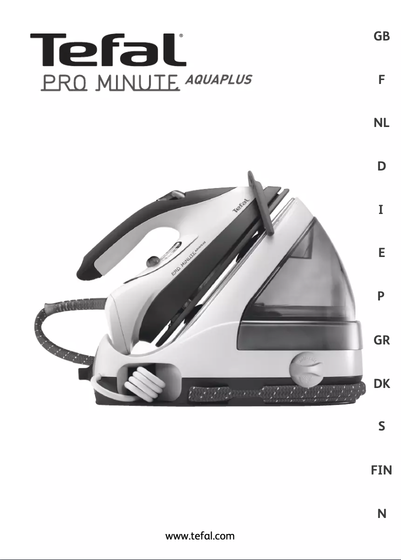 First page image of the manual for Pro Minute Aquaplus GV8500K0