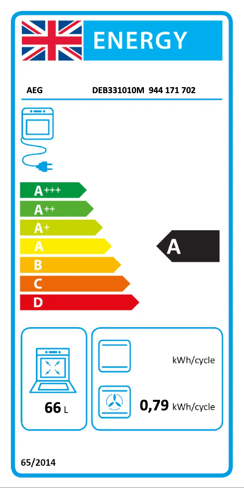 First page image of the manual for DEB331010M