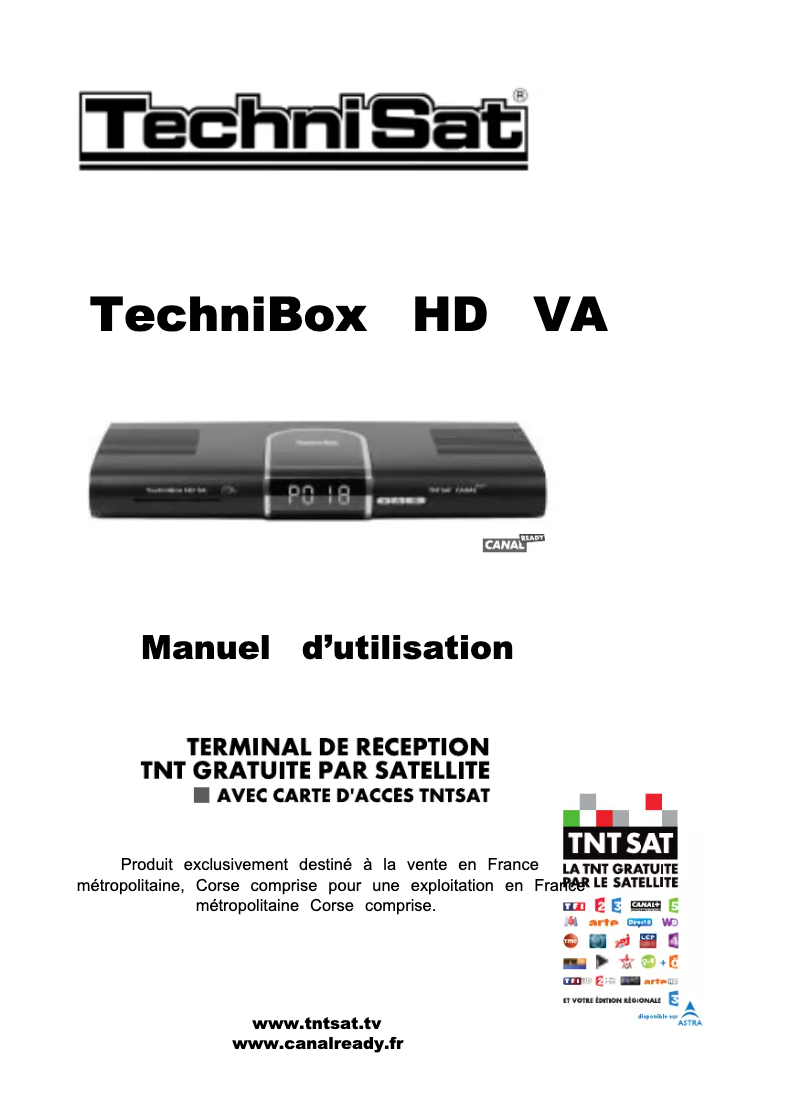 First page image of the manual for Technibox HD VA