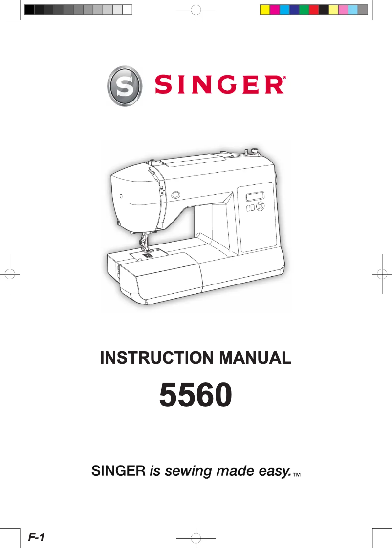 Page 1 of the manual User Manual Singer Fashion Mate 5560