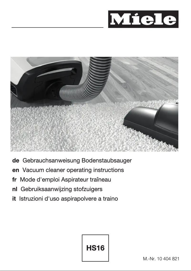 Page 1 of the manual User Manual Miele Blizzard CX1 Jubilee EcoLine