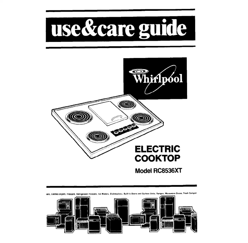 Page 1 of the manual User Manual Whirlpool RC8536XTB2