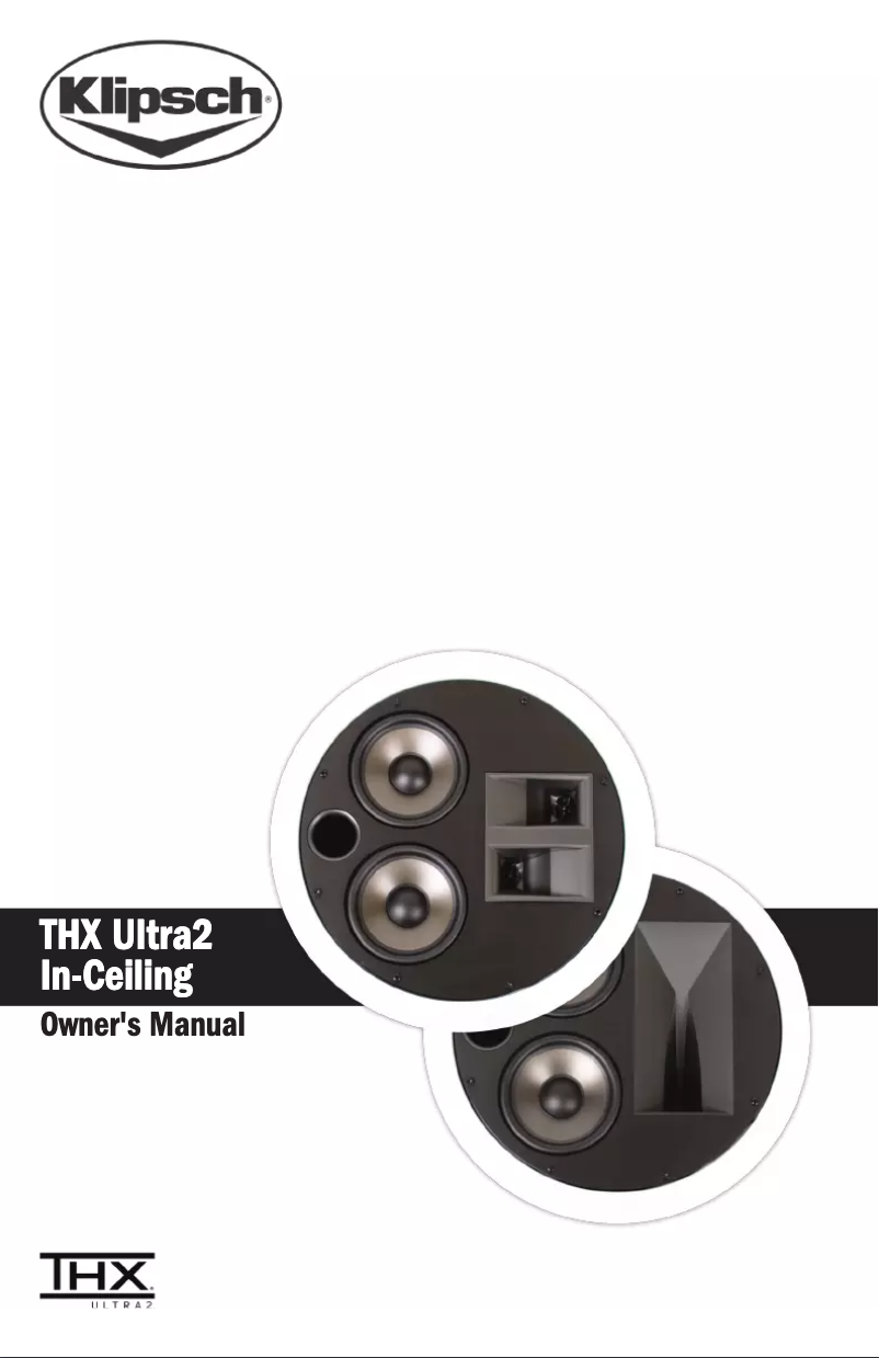 Page 1 of the manual User Manual Klipsch KS-7502-THX