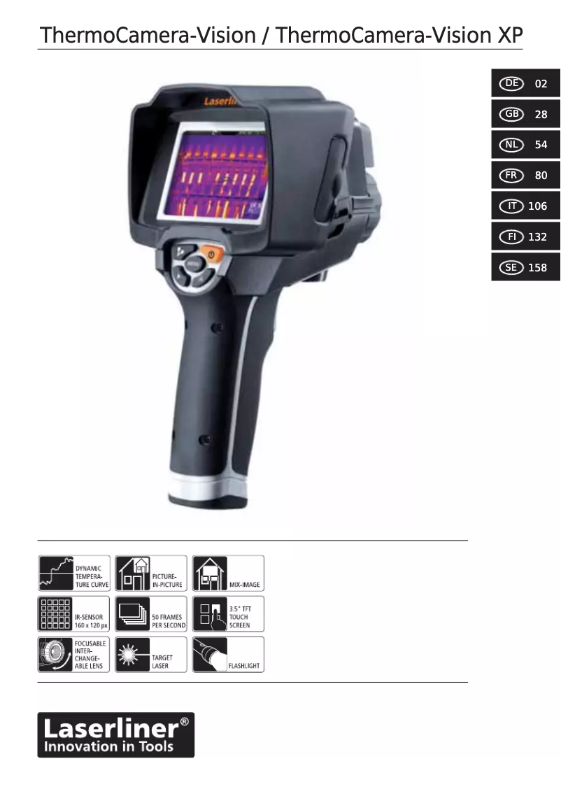 Page 1 of the manual User Manual Laserliner ThermoCamera-Vision XP
