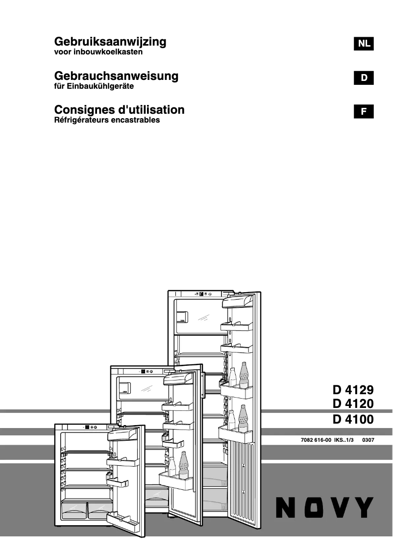 Page 1 of the manual User Manual Novy D 4100