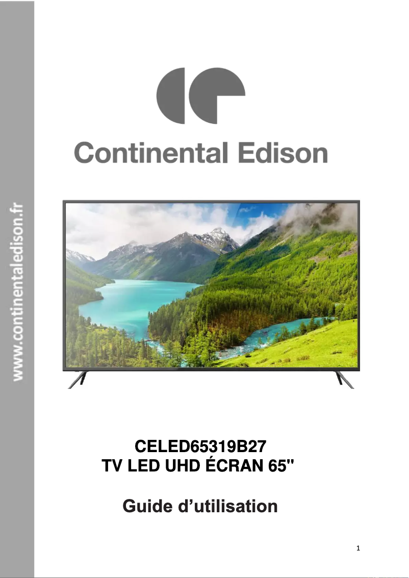 First page image of the manual for CELED65319B27