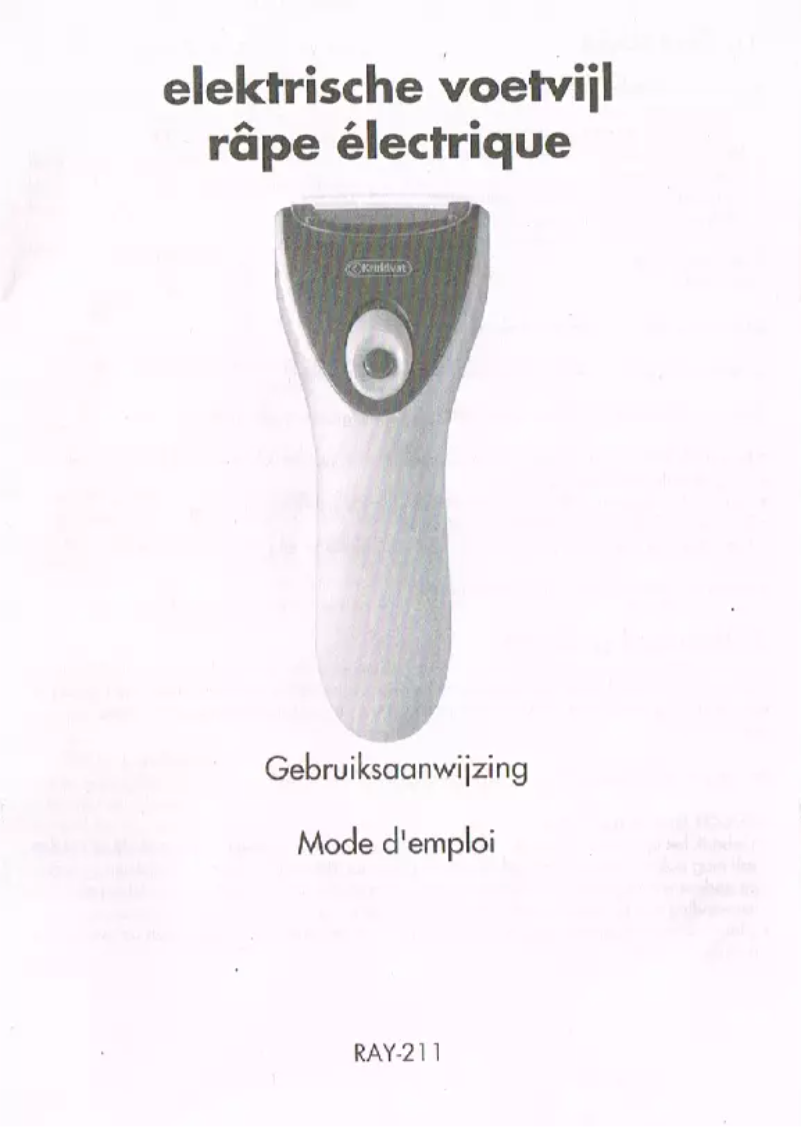 First page image of the manual for RAY-211