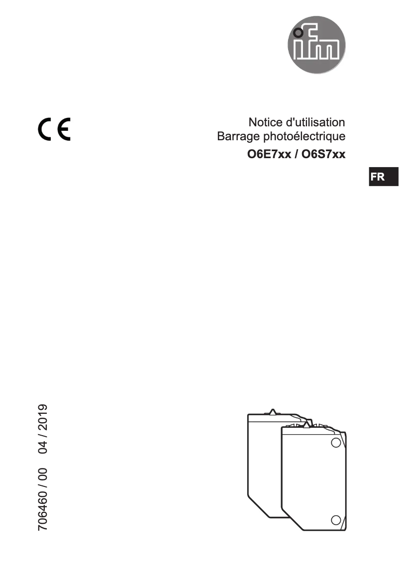 Page 1 of the manual User Manual IFM O6E701