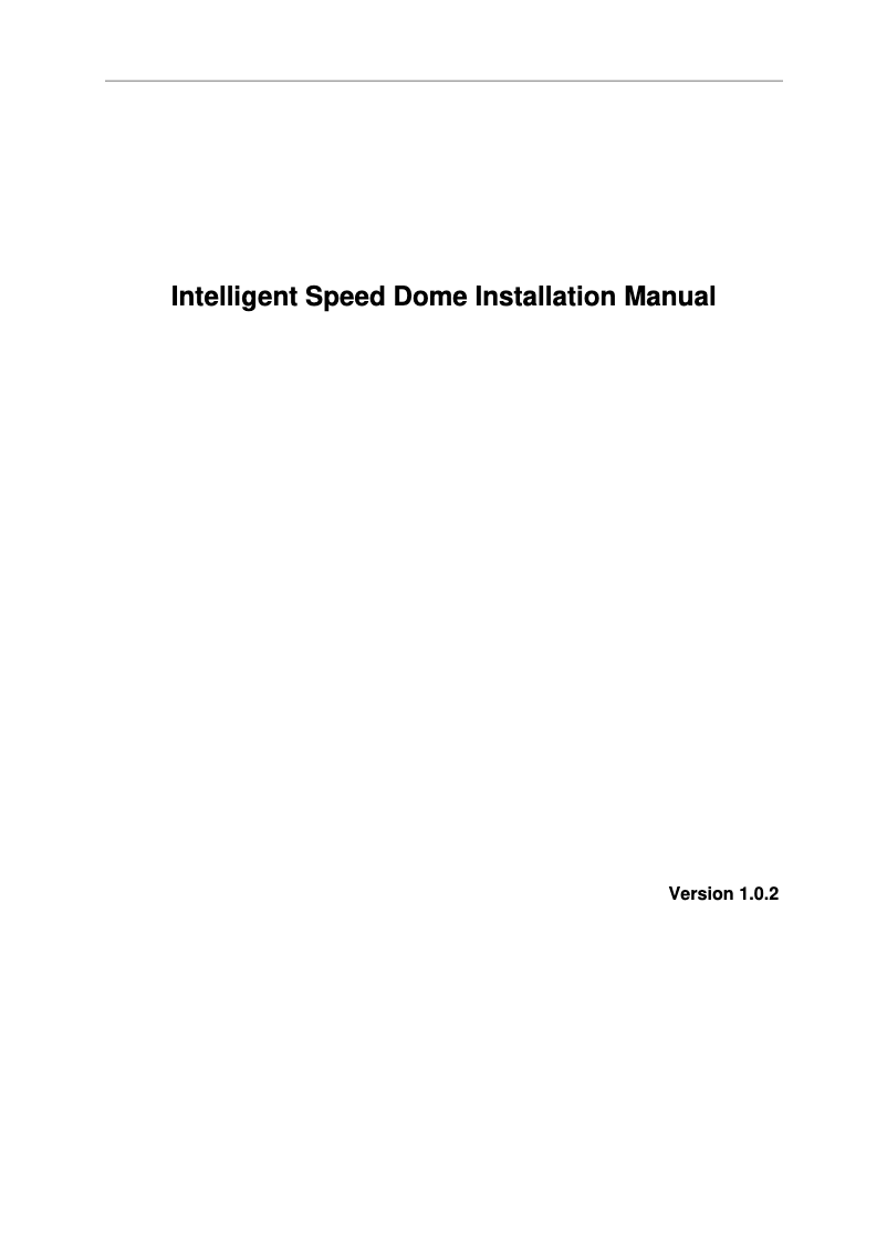 First page image of the manual for Pro SD50230U-HNI