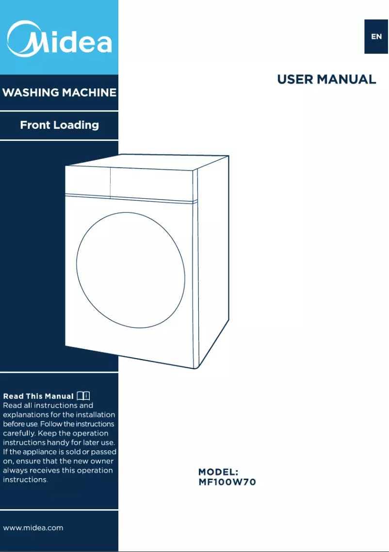 Page 1 of the manual User Manual Midea MF100W70