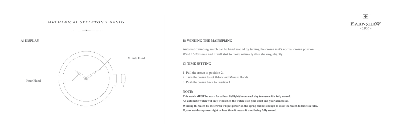 First page image of the manual for Cornwall Bridge ES-8065-01